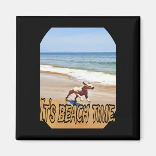 Die Zeit am Strand Magnet