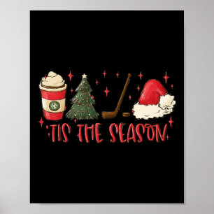 Die Zeit Der Weihnacht Hockey Weihnachten Sport Ho Poster