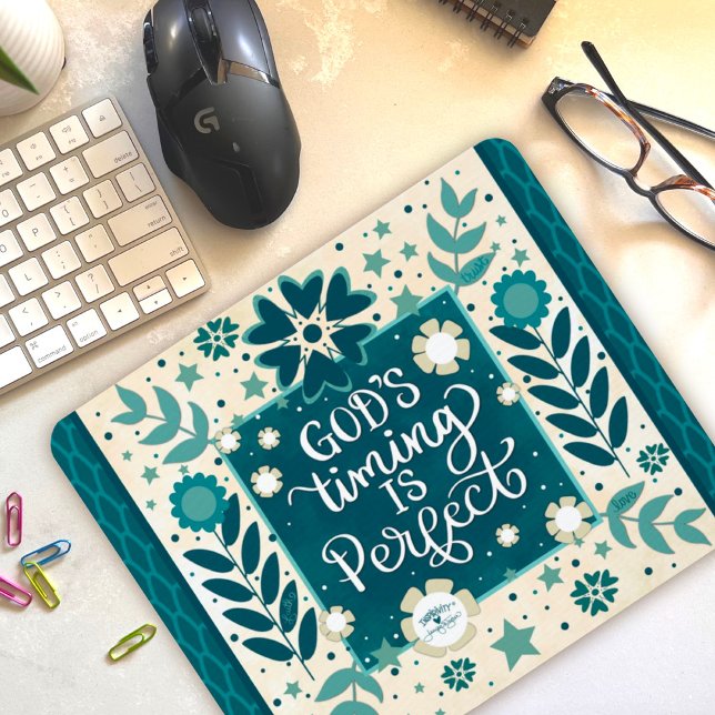 Die Zeit des Inspirierend Blumenzichts Mousepad (Von Creator hochgeladen)