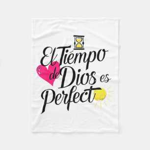 Die Zeit Gottes Ist Perfekt Christlicher Vers Fleecedecke