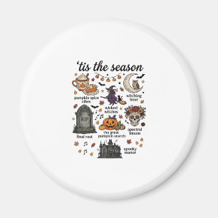 Die Zeit Halloween Hexe Kürbis Totenkopf_1 Magnet