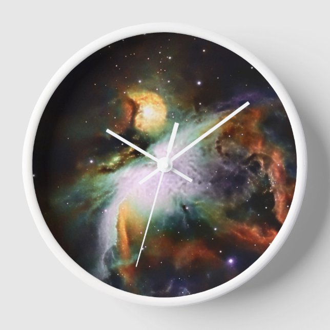 Die Zeit im Licht der Sterne: Hol dir den Orionneb Uhr (Vorderseite)
