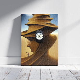 Die Zeit ist auf dem Canvas Print Leinwanddruck