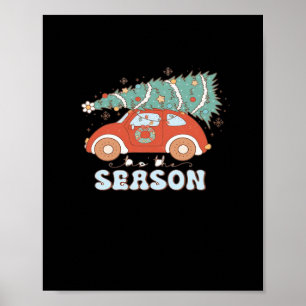 Die Zeit ist da Minimal Sauber Poster