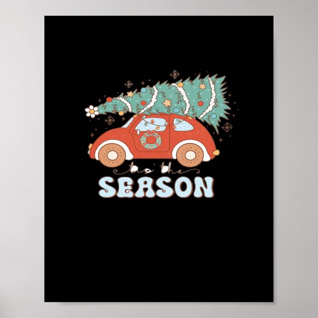 Die Zeit ist da Minimal Sauber Poster (Vorne)