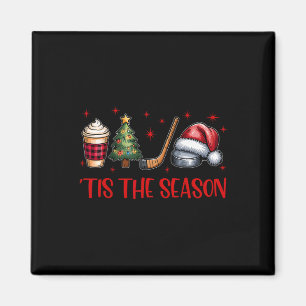 Die Zeit ist da Weihnachten Santa Kaffee Xmas Baum Magnet