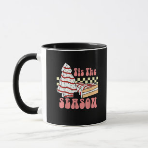 Die Zeit Ist Da Weihnachtsbaum Groovy Retro Debbie Tasse