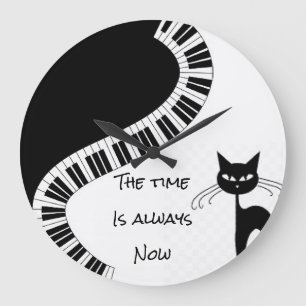 "Die Zeit ist immer jetzt" Große Wanduhr
