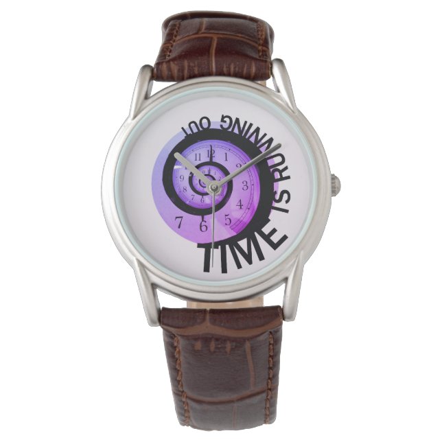 Die Zeit läuft aus Armbanduhr (Vorderseite)