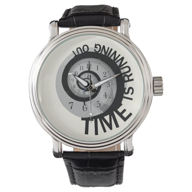 Die Zeit läuft aus Armbanduhr (Vorderseite)