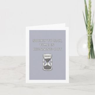 Die Zeit läuft aus Karte