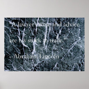 Die Zeit und der Rat eines Rechtsanwalts Poster