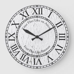 Die Zeit vergeht wie im Flug Große Wanduhr