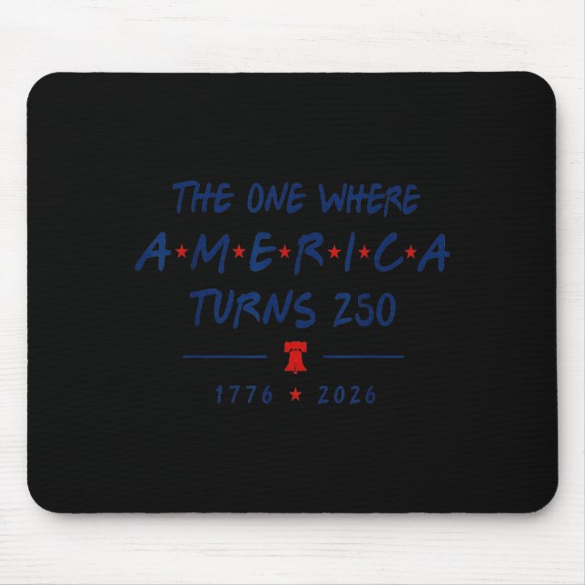 Die Zeit, wenn Amerika 250 wird 1776 2026 Mousepad (Vorne)