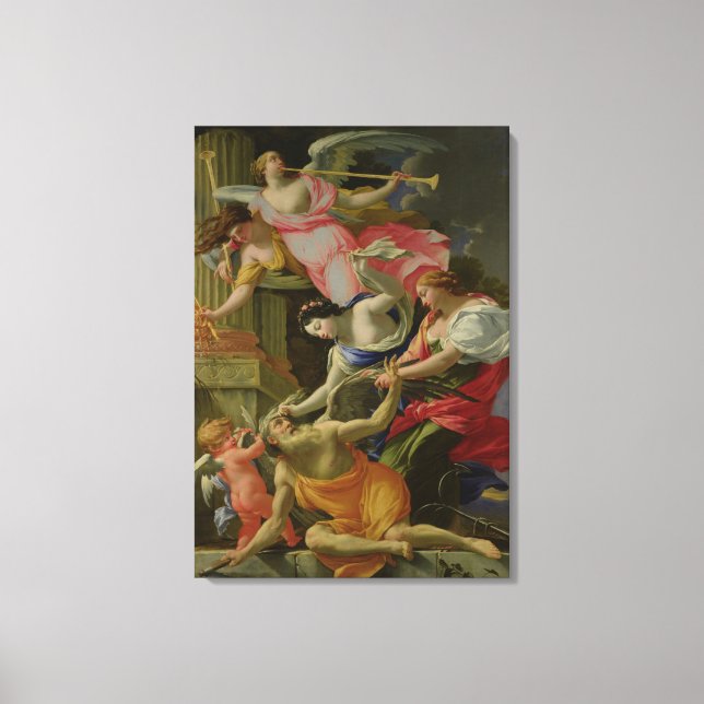 Die Zeit wurde von Liebe, Venus und Hoffnung erobe Leinwanddruck (Vorderseite)