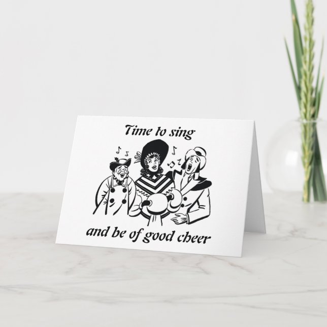 DIE ZEIT ZU SEIN, DANN RING IM NEUEN JAHR KARTE (Vorderseite)