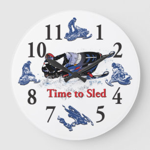 Die Zeit zum Schlitten - eine Coole Uhr für Schnee