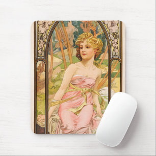Die Zeiten des Tages, Morgens Erwachen durch Mucha Mousepad