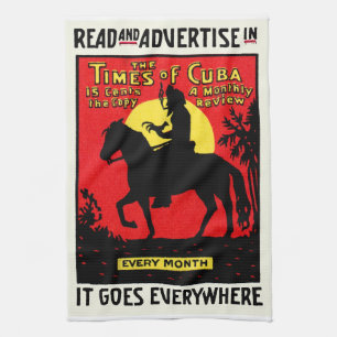 Die Zeiten Kubas 1920 Geschirrtuch