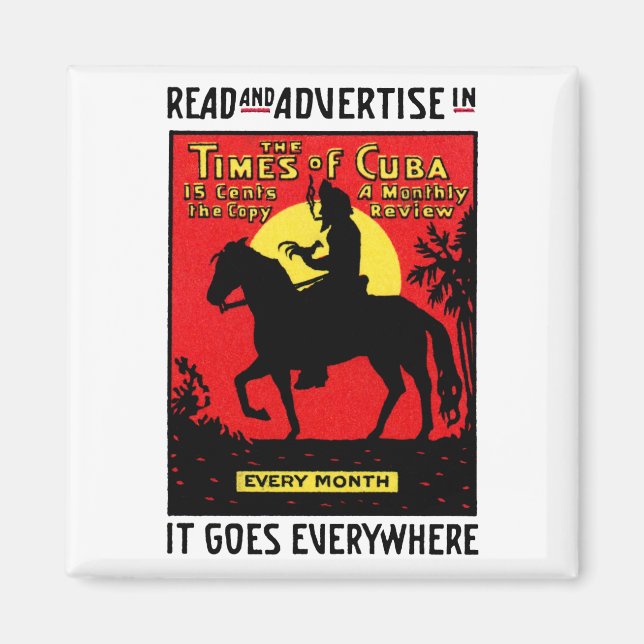 Die Zeiten Kubas 1920 Magnet (Vorne)