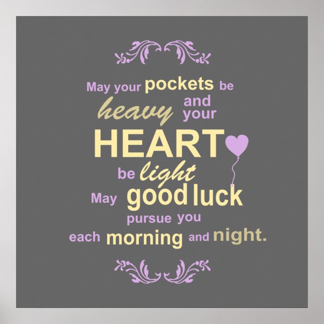 Die zeitgenössische Typografie Irish Sessing in Gr Poster (Vorne)