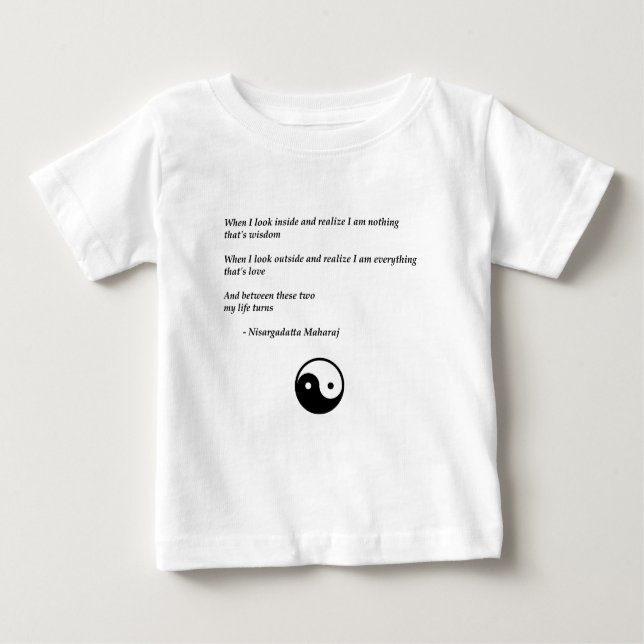 Die zeitlose Klugheit von Nisargadatta Maharaj Baby T-shirt (Vorderseite)
