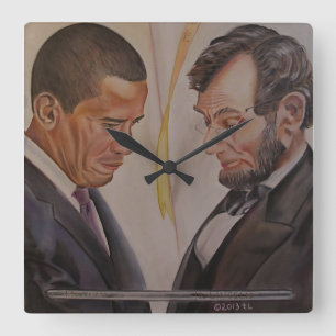 Die zeitlose Präsidentenuhr, die Verbindung Quadratische Wanduhr