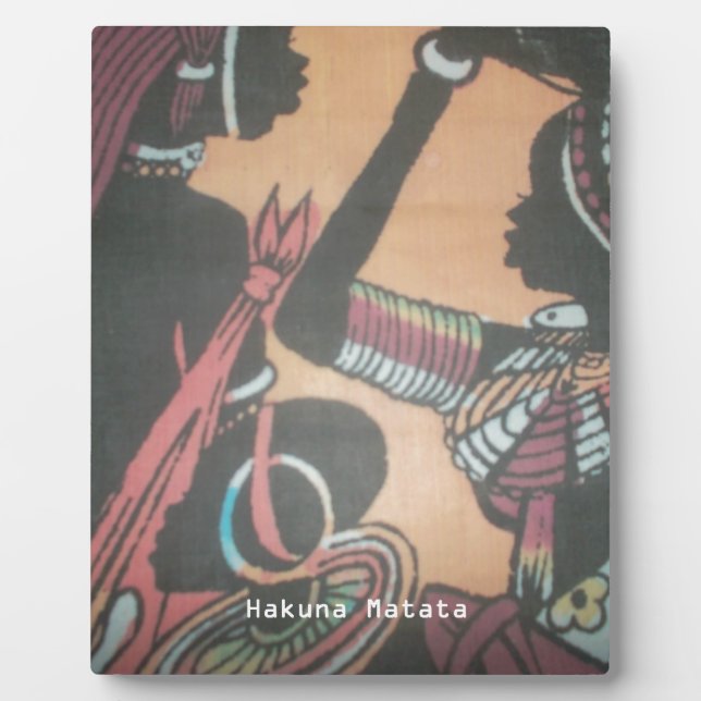 Die zeitlose Schönheit der Massai-Tradition Fotoplatte (Vorderseite)