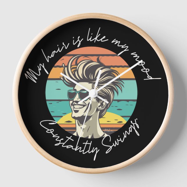 Die Zeitmaschine der Sängerin mit schwarzem Stil Uhr (Vorderseite)