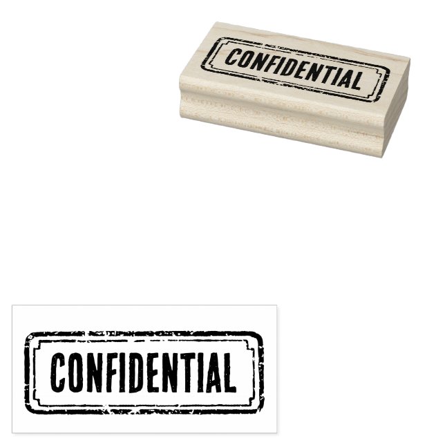 Die Zeitung hielt sich vertraulich Gummistempel (Stempel)