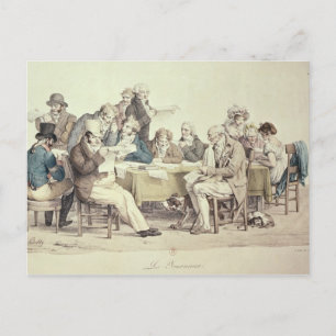 Die Zeitungen Postkarte