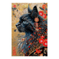 Die Zen-Katze | Vintag Japanisch Ukiyo-e