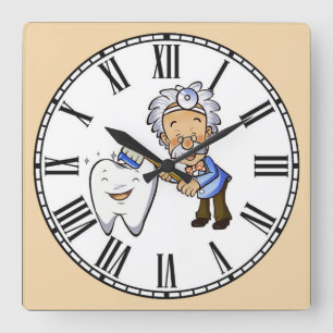 Die zentistische römische Zahl Quadratische Wanduhr