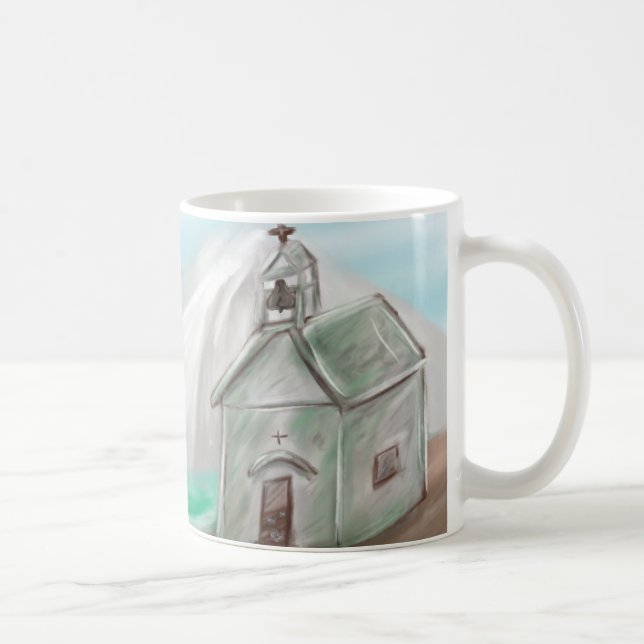 Die zerbrochene Kirchenklingel-Tasse Kaffeetasse (Rechts)