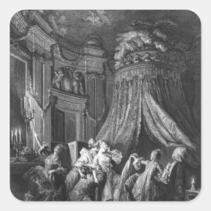 Die Zeremonie der Braut Quadratischer Aufkleber