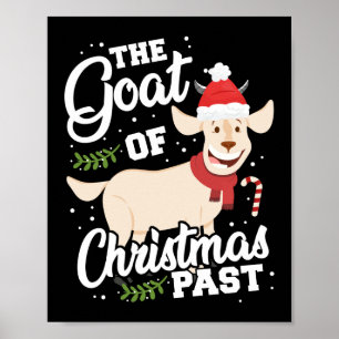 Die Ziege des weihnachtlichen Puffs Poster