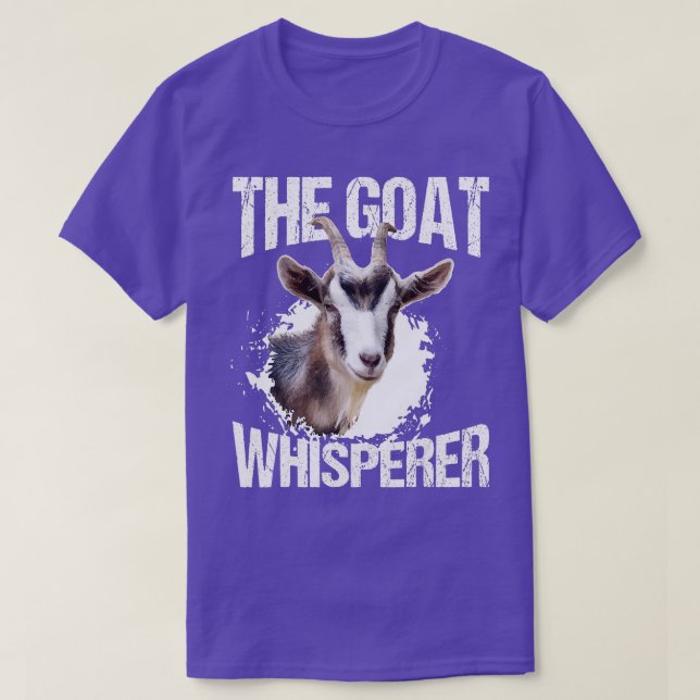 Die Ziege Whisperer Funny Goat Lover Bauer Geschen T-Shirt (Design vorne)
