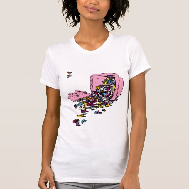Die Ziegelstein-Abteilung - rosa Eimer T-Shirt (Vorderseite)