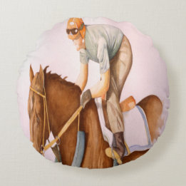 Die Ziellinie Rundes Kissen