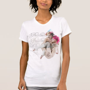 Die zierlichen Mädchen der Alternative 2 auf dem T-Shirt
