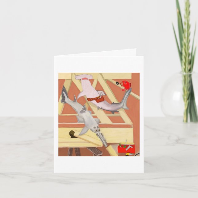 Die Zimmerleute Dankeskarte (Vorderseite)