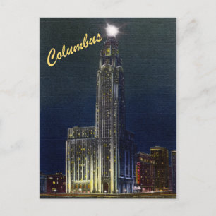 Die Zitadelle bei Nacht Vintage-Postkarte Postkarte