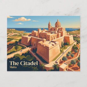 Die Zitadelle (Cittadella), Gozo Malta Postkarte