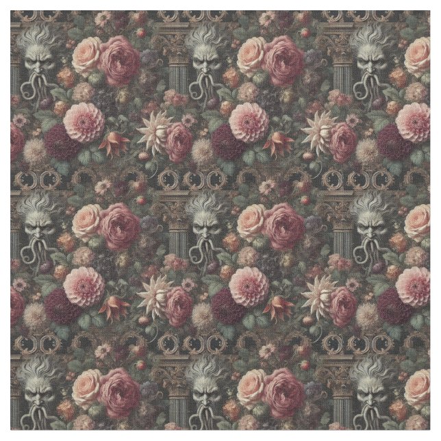 Die Zitrone des Bloomeaters - gotische Ziegelstein Stoff (Nahaufnahme)