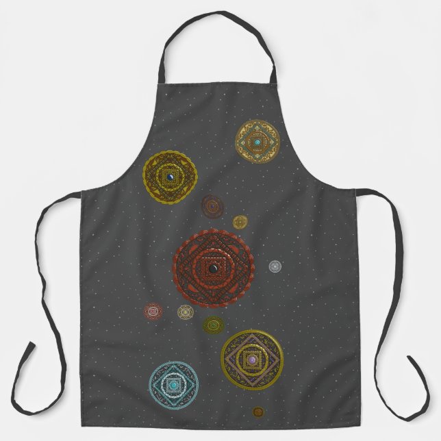 Die Zodiac-Mandalas-All-over-Print-Schürze Schürze (Vorderseite)