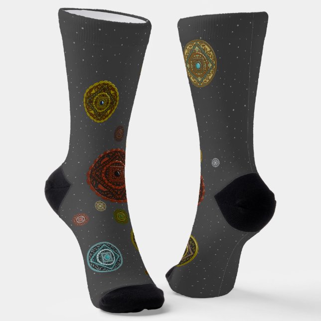 Die Zodiaka-Mandalase Socken (Gewinkelt)