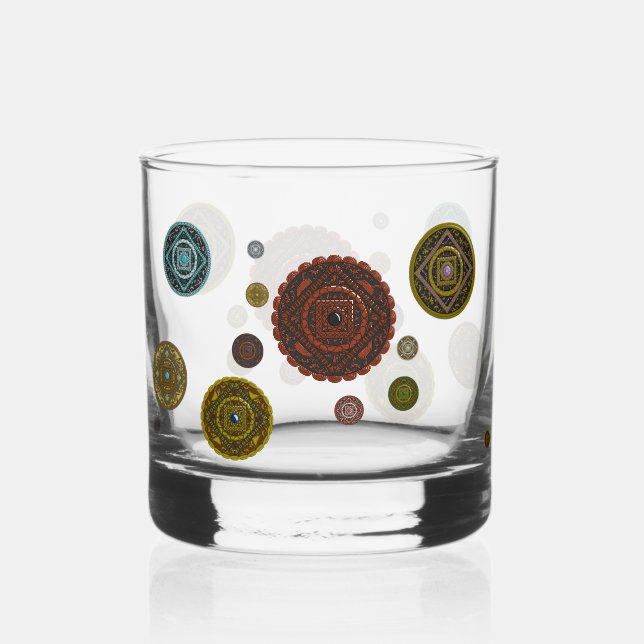 Die Zodiaka-Mandalase Whiskyglas (Vorderseite)