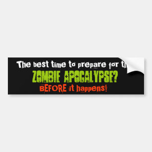 Die Zombie-Apokalypse Autoaufkleber