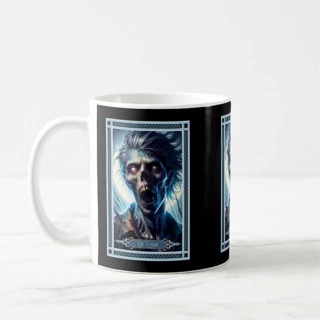 Die Zombie-Tarot-Karte Kaffeetasse (Links)
