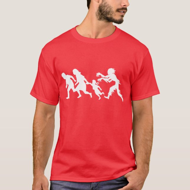Die Zombie-Verfolgung T-Shirt (Vorderseite)